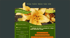 Desktop Screenshot of akademiaprzyrody.com